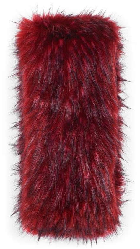 gucci faux fur scarf